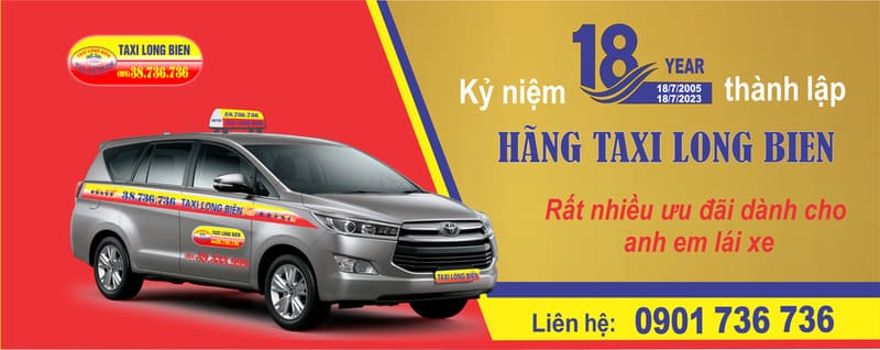 Taxi Long Biên: Số điện thoại và giá cước 16 hãng xe uy tín