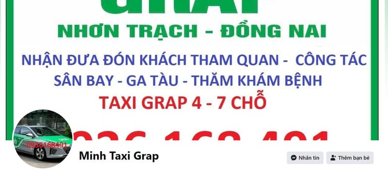 13 Hãng taxi Nhơn Trạch taxi xã Long Thọ số điện thoại tổng đài