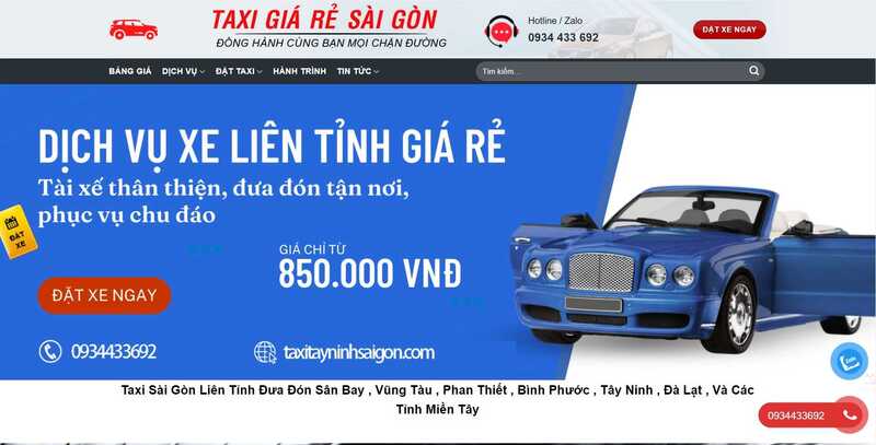 15 Hãng taxi Gò Dầu Tây Ninh số điện thoại tổng đài giá rẻ