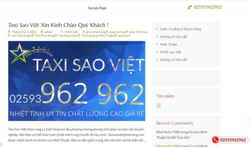 25 Hãng taxi Ninh Thuận giá cước số điện thoại tổng đài 24h