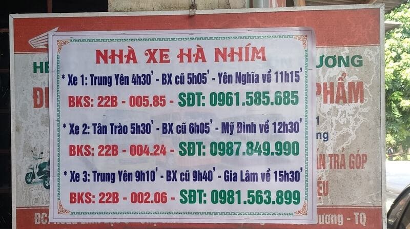 4 Nhà xe khách từ bến xe Gia Lâm đi Sơn Dương chất lượng cao