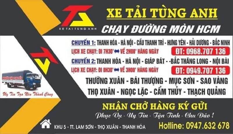 16 Nhà xe từ bến xe Giáp Bát đi Thanh Hóa Sầm Sơn Thọ Xuân