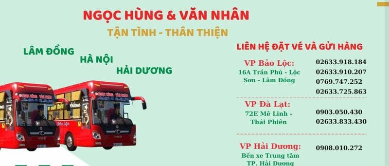 Top 5 Nhà xe khách Mỹ Đình Đà Lạt giá vé 800k và lịch trình