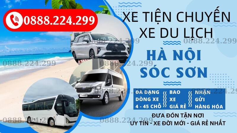 5 Nhà xe từ bến xe Giáp Bát đi Sóc Sơn gọi xe dịch vụ xe ghép