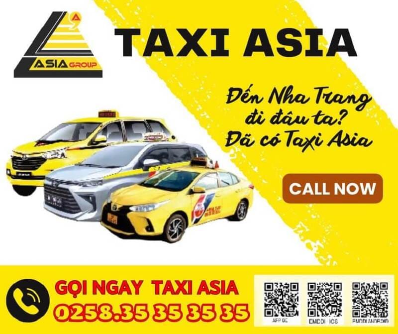 Taxi Asia Nha Trang: Giá cước, địa chỉ và số điện thoại tổng đài