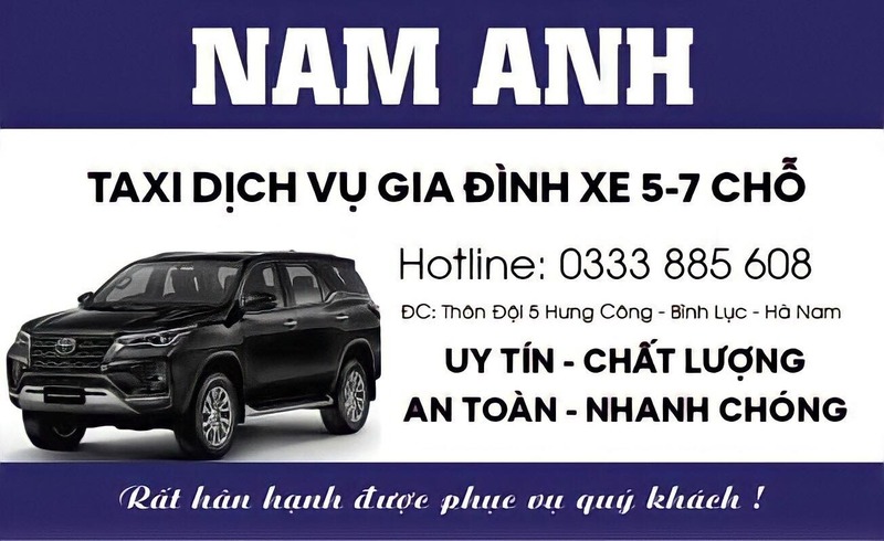 Top 12 Hãng taxi huyện Bình Lục giá cước rẻ và số điện thoại 24/7