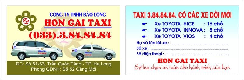 Top 10 Hãng taxi Hòn Gai số điện thoại tổng đài 24h & giá cước