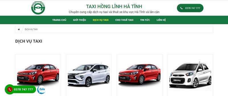 Top 10 Hãng taxi Hương Khê giá cước km rẻ và số điện thoại 24h