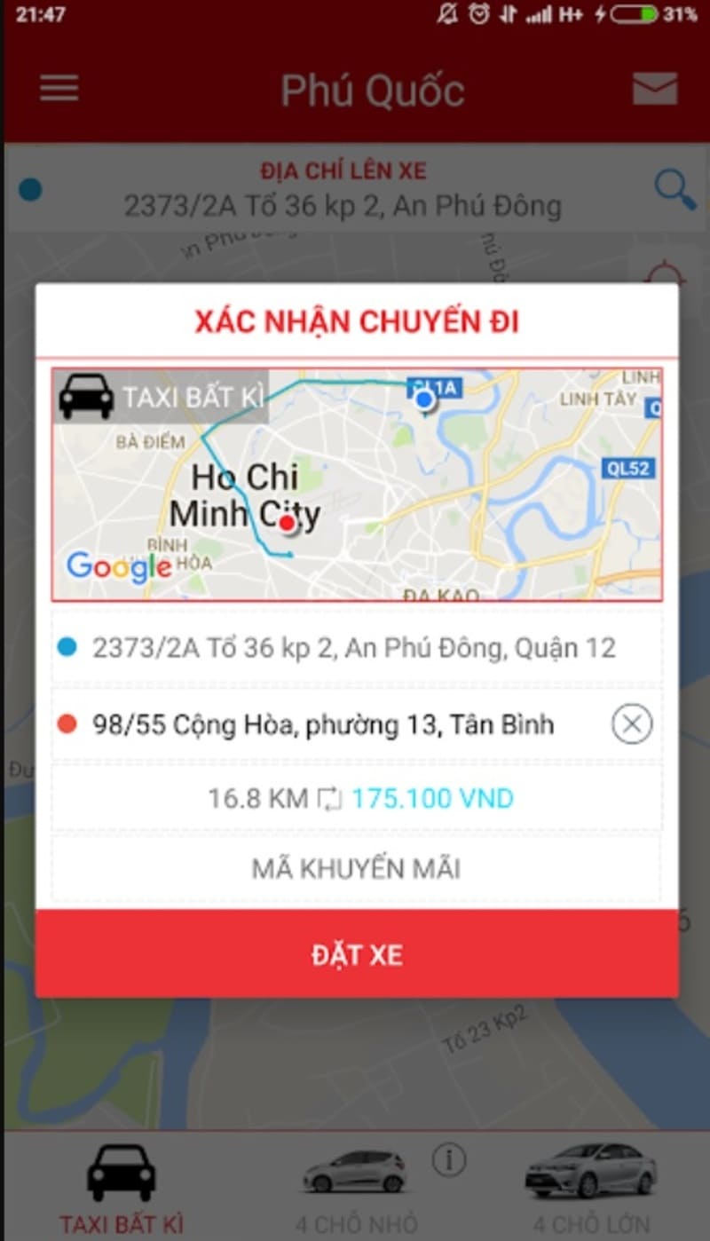 Taxi Nam Thắng: Giá cước km, địa chỉ và số điện thoại tổng đài