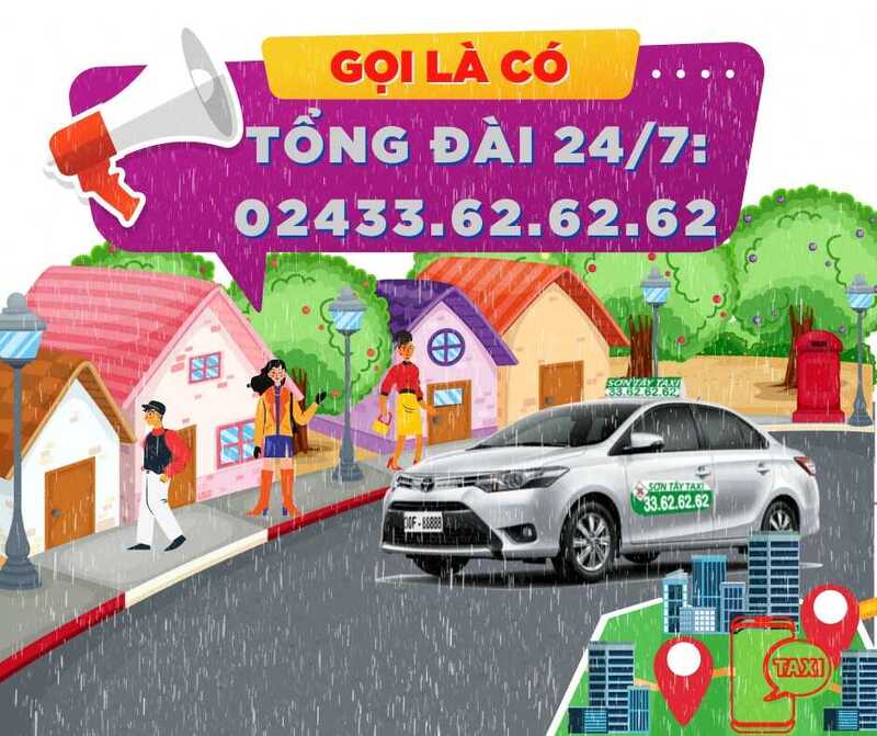 15 Hãng taxi thị xã Sơn Tây giá rẻ số điện thoại đón vào trung tâm