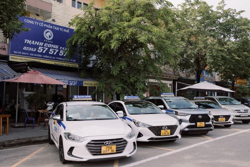 Taxi Thành Công Huế: Số điện thoại tổng đài và giá cước km