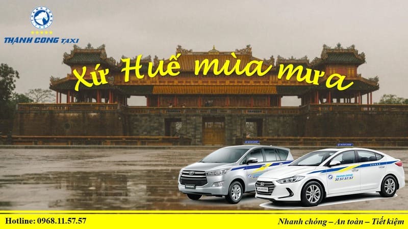 Taxi Thành Công Huế: Số điện thoại tổng đài và giá cước km