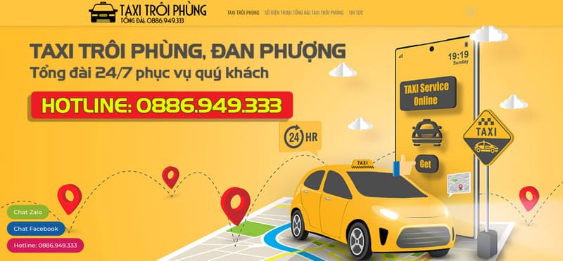 Taxi Trôi Phùng: Số điện thoại tổng đài, giá cước và cách gọi xe