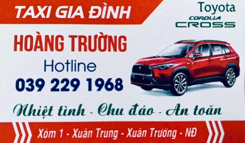 Top 10 Hãng taxi huyện Xuân Trường số điện thoại tổng đài 24/7