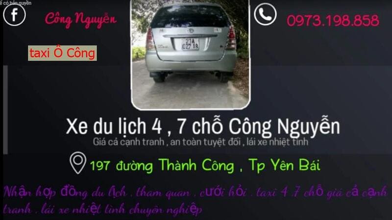 21 Hãng taxi Yên Bái giá rẻ số điện thoại tổng đài đưa đón 24H