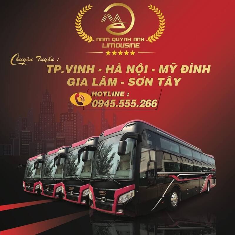 8 Nhà xe khách Sơn Tây Nghệ An Vinh Diễn Châu Thanh Chương