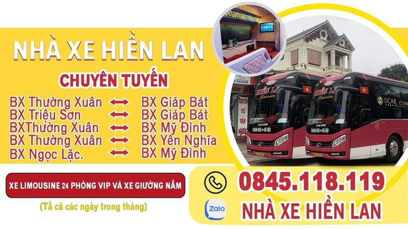 Top 7 Nhà xe Yên Nghĩa Sơn Tây đặt vé xe buýt xe khách xe ghép