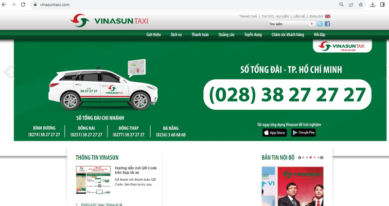 Taxi VinaSun Tam Kỳ Quảng Nam: Số điện thoại và giá cước Km