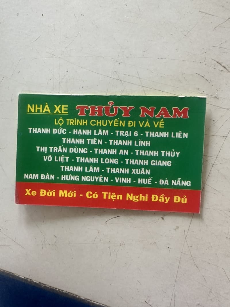 Nhà xe Thuỷ Nam: Địa chỉ liên hệ, giá vé và số điện thoại