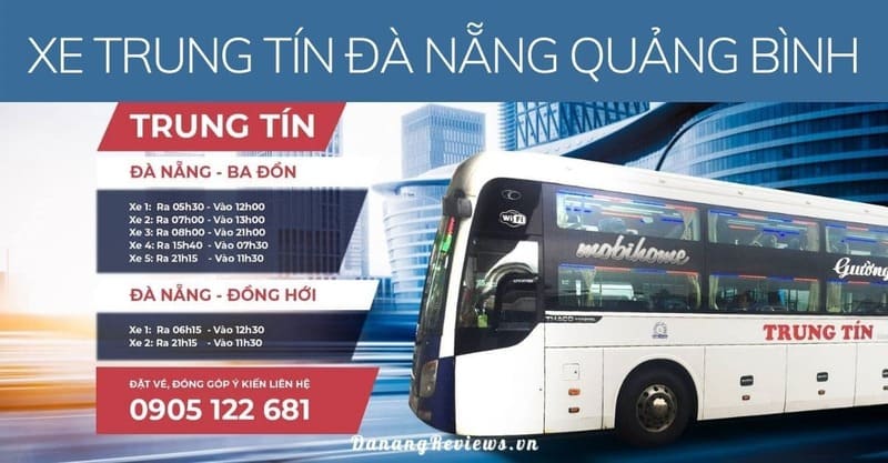 Nhà xe Trung Tín: Số điện thoại, giá vé, địa chỉ và lộ trình